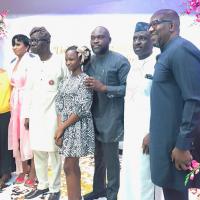 Babajide Sanwoolu with Munachi Mbonu