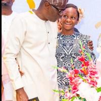 Babajide Sanwoolu with Munachi Mbonu