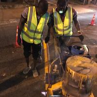 Road Markings for Traffic Management and Control in Lagos recently, a Frot Group CSR initiative.