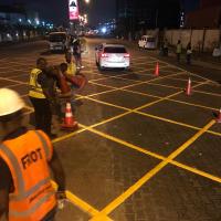Road Markings for Traffic Management and Control in Lagos recently, a Frot Group CSR initiative.